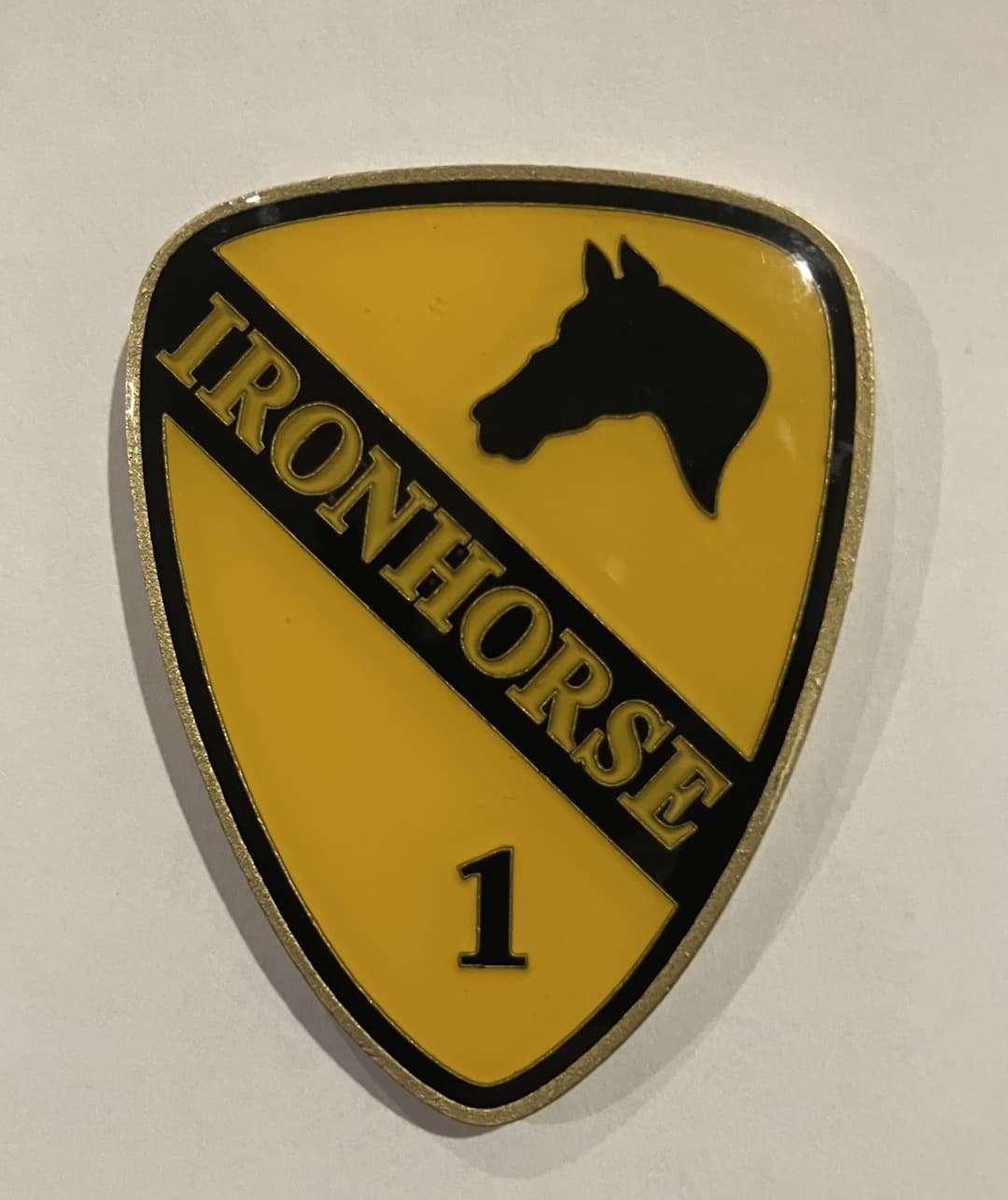Challenge coin presented in recognition of military service